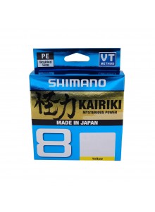 Pīta aukla Shimano Kairiki x8 dzeltena 150m