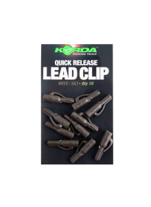Korda Quick Release Clip Weed/Silt — клипса для быстрого сброса грузила, 10 шт.