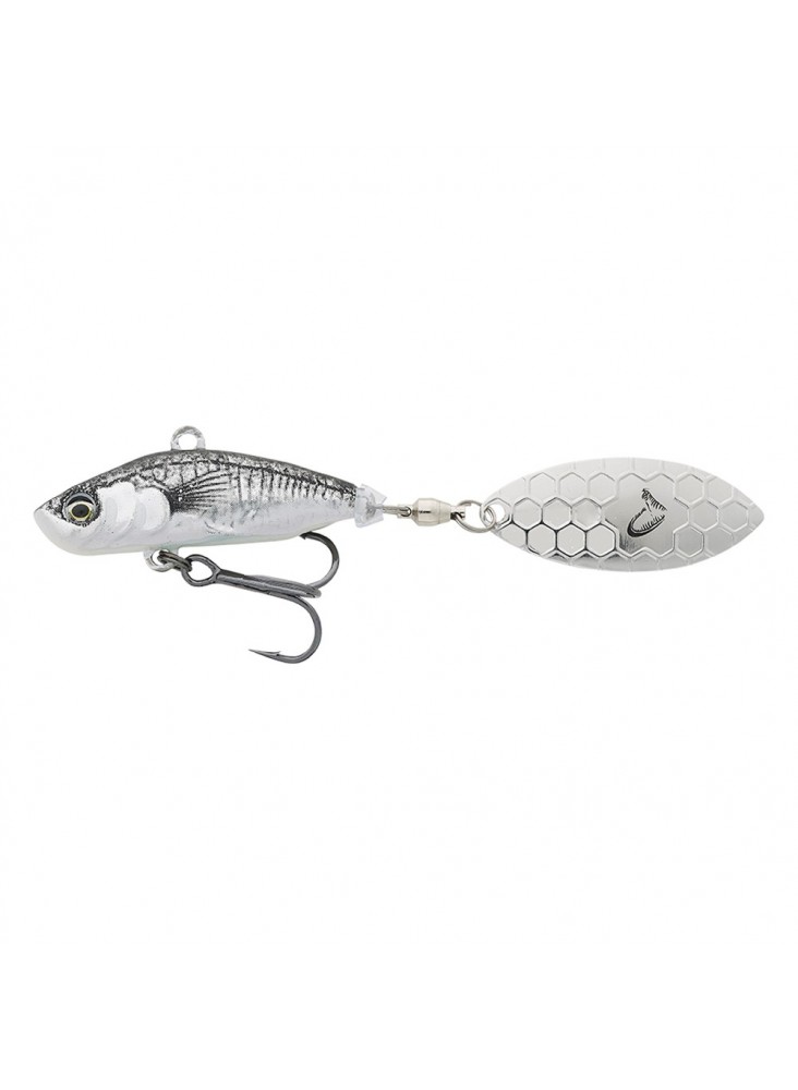 Savage Gear 3D Sticlebait Tailspin 9/13/18g - Sinking Black Silver