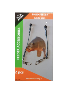 Atora Solid Feeder Link 2pcs In-Line Feeder Rig 5cm 7cm Fishing Tackle