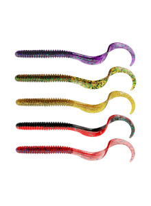Savage Gear Rib Worm 9см 3г спиннинговая приманка червь 10шт набор цветов