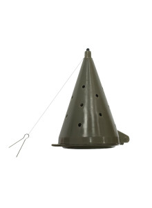 ZR Winter Ice Fishing Feeder 25g 7x4.5cm Plastic Bait Dropper Lure Attractor