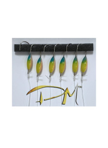Stintinė sistemėlė – Stint System Rig 6 Hook Fudo Size 10 1,5 m Glow