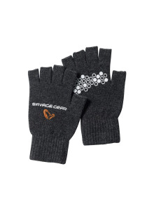 Savage Gear Knitted Half Finger kindad - soojad villased kalastuskindad M L XL