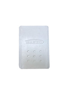 Ziemas termokārba ēsmu kastīte 9x6 cm vienas nodalījums, balta/oranža