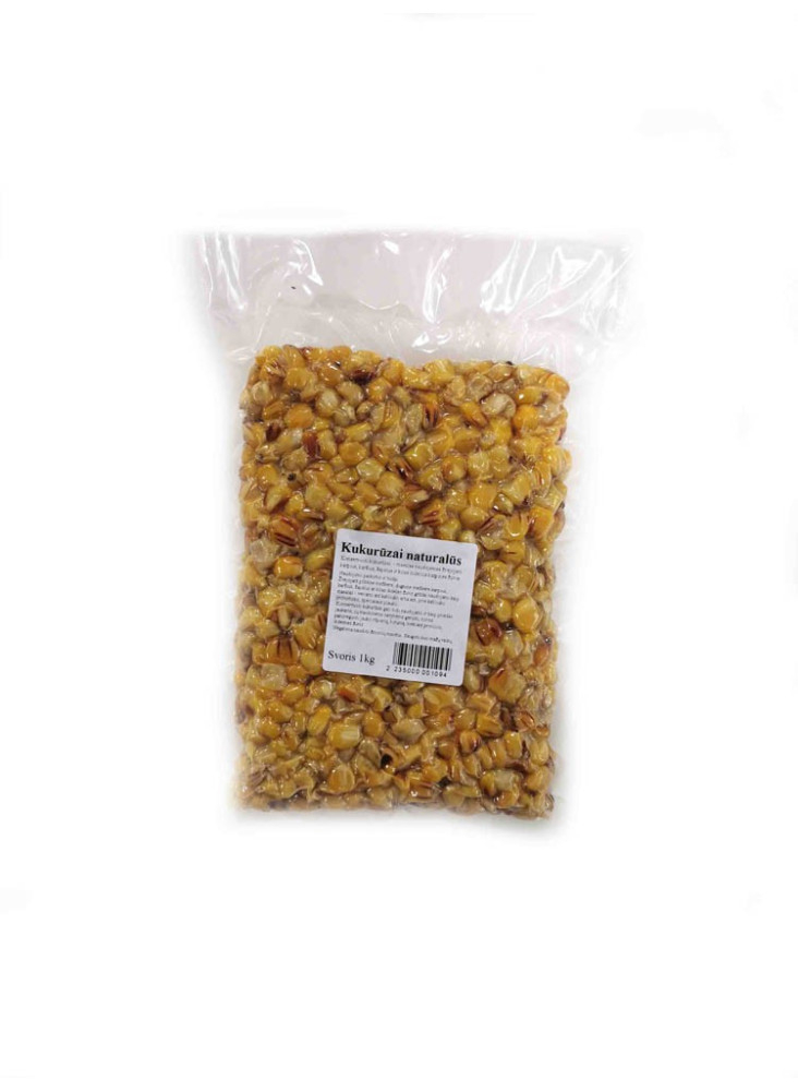 Sasmalcināta vakuumkukurūza dabīga 1kg