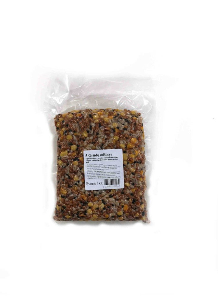 Vacuum-steamed 5-cereal mix 1kg