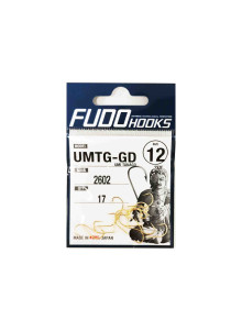 Крючки FUDO UMTG-GD, золотые, с колечком, размеры 10, 12, 14, японские