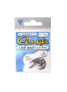Āķi Gamakatsu Live Bait Light Wire Hook
            