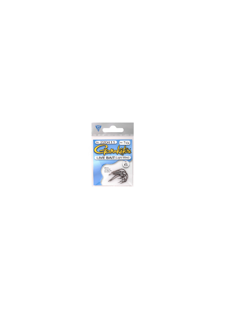 Kabliukai Gamakatsu Live Bait Light Wire Hook