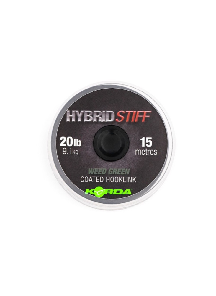 Korda Hybrid Stiff 20lb Weed Green 15m