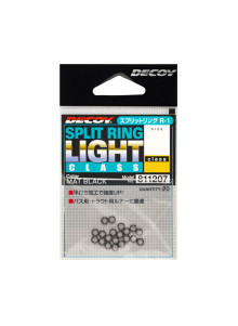 Decoy Split Ring Light Matte Black Lure Connectors 20pcs 12-40lb