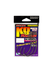 Крючки офсетные Decoy Worm 26 Magnum для крупных силиконовых приманок