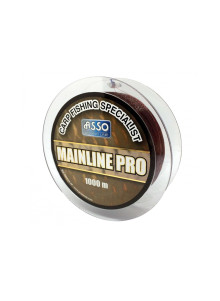 Asso Mainline Pro Brown 1000m monofilamenta aukla karpu un grunts makšķerēšanai
