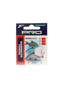 Flagman Pro Roach Skimmers Hook Ready-Tied Hair Rigs 90cm Barbed Size 14-18