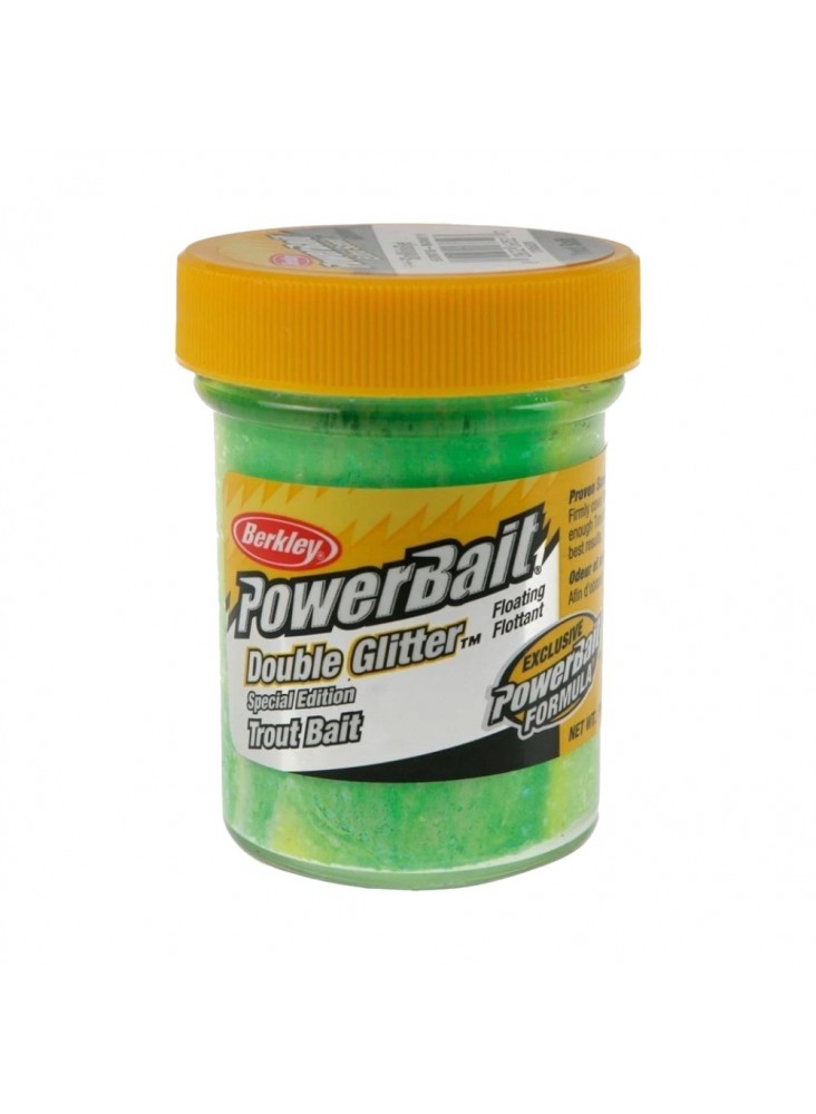 Trout paste Powerbait Glitter Trout Green/WLemon/Yellow