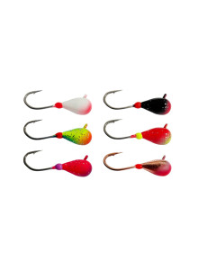Tungsten Ice Jig 3.1g 2.4cm Fluorescent Glow Trout Grayling Winter Lure