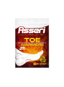 Asseri Toe Warmer 8h Foot Warmers – 42°C Heat Pads for Shoes & Ski Boots