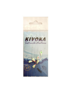 Система для ловли корюшки ZR SIS-KIVO: светящиеся мушки, крючки, 150 см