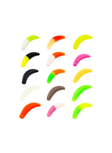 Akara Trout Time Maggot 4cm Cheese – Soft Lure for Trout & Predatory Fish, 10pcs