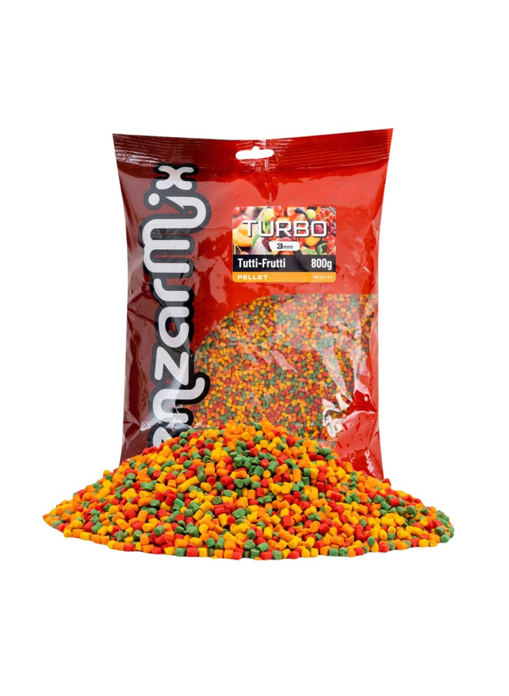 Granulas Benzar Mix Turbo Granulas 3mm 800g - Tutti Frutti