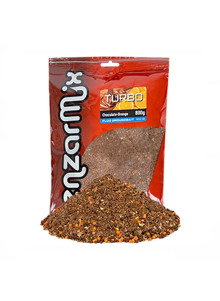 Benzar Mix Fluo Turbo Groundbait 800g - šokolaad ja apelsin