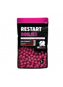 Boiliai LK Baits Restart Boilies 20mm 1kg - Wild Strawberry