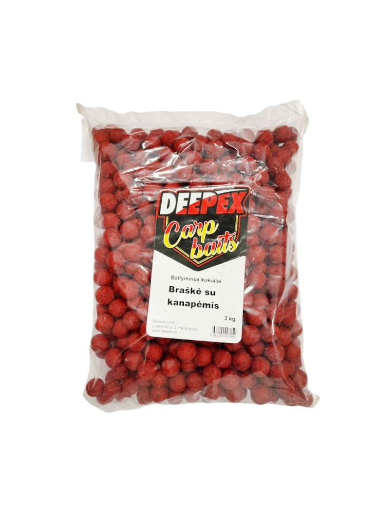 Deepex Boili 20mm - Zemeņu ar kaņepēm 3kg