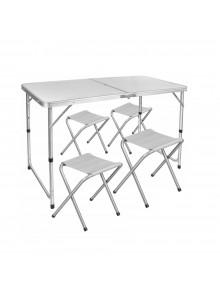Folding table with chairs
            