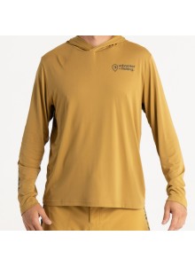 Marškinėliai Adventer & Fishing Functional Hooded UV T-Shirt Sand