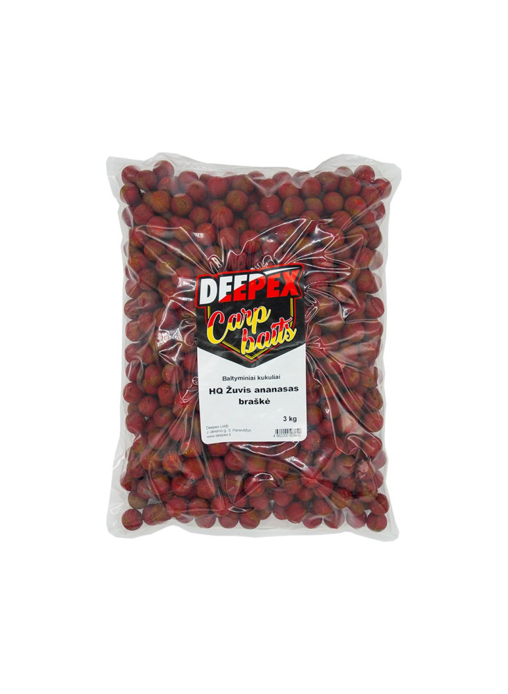 Deepex Boilīši 20mm 3kg - zivs, ananāsu, zemeņu, ananāsu
