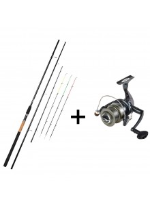 Bottom fishing rod Salmo Sniper Feeder 3.60m to 120g + reel
            