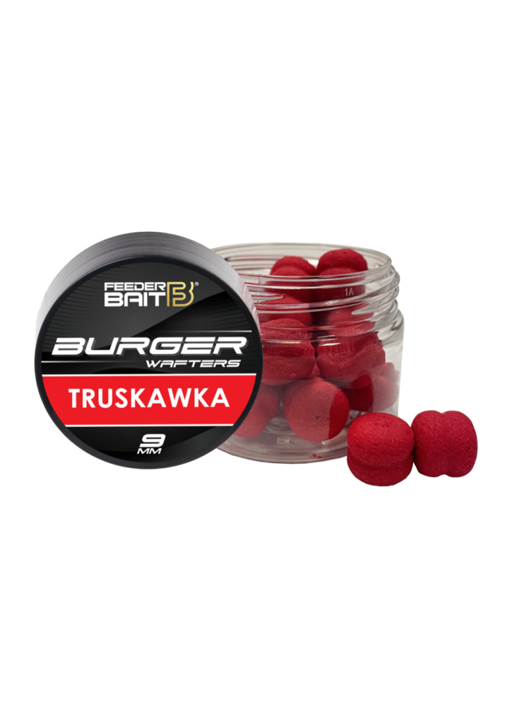 Feeder Bait Burger Wafters 9mm - Strawberry