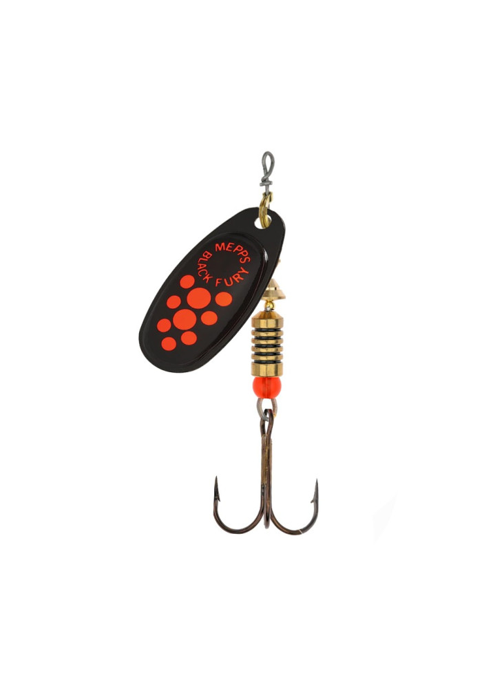Mepps Black Fury Black Orange