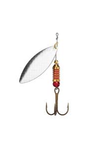 Mepps Longue Silver Spinner Lure 6g 7g 11.5g VMC Treble Hook Pike Perch
