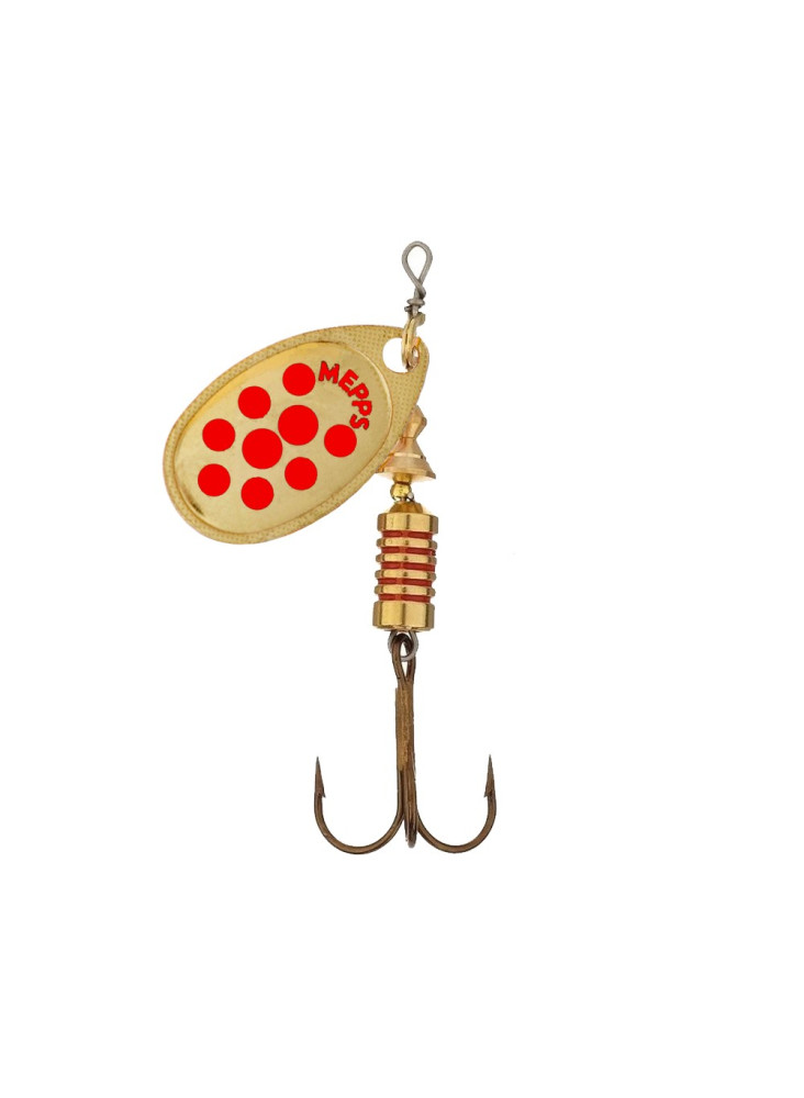 Mepps Aglia Decoree Gold Red Dots