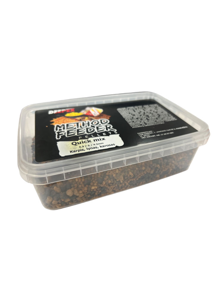 Pellets Deepex Method Feeder 2,3-4,5mm - Quick Mix