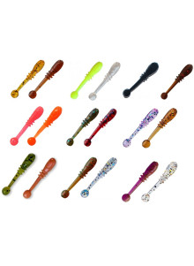 Crazy Fish Whitebait 0.8" Soft Lure Finesse Worm for Trout Perch Ultralight