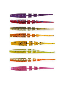 Crazy Fish Polaris 1.5" Soft Lure Finesse Worm Bait for Perch Trout Zander Jig