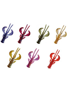 Crazy Fish Nimble 1.2" Soft Creature Lure for Perch Trout Zander Finesse Jigging