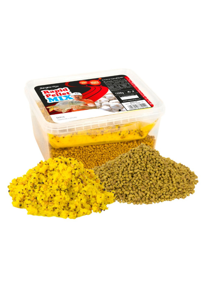 Peletės Benzar Mix Rapid Pellet Mix 4mm 1,2kg - Garlic