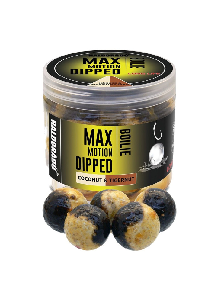 Haldorado Max Motion Boilie Dipped 20mm - Coconut & Tigernut