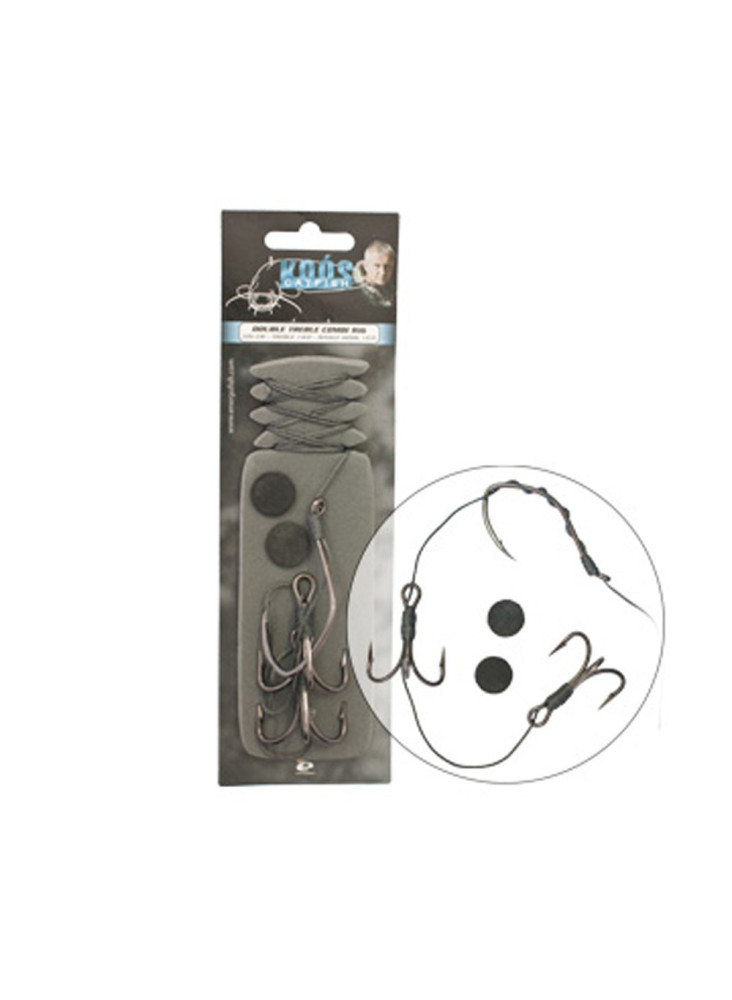 System for catfishing Wizard Double Treble Combi Rigs