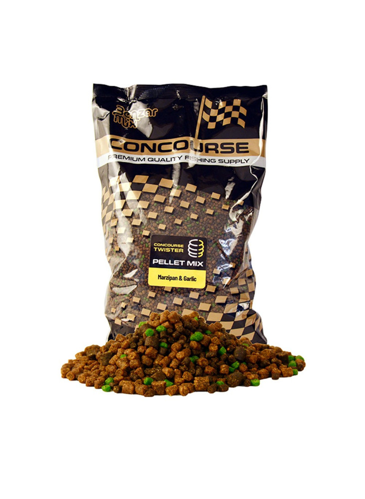 Pellets Benzar Mix Concourse Twister Pellet Mix 800g - Marzipan & Garlic
