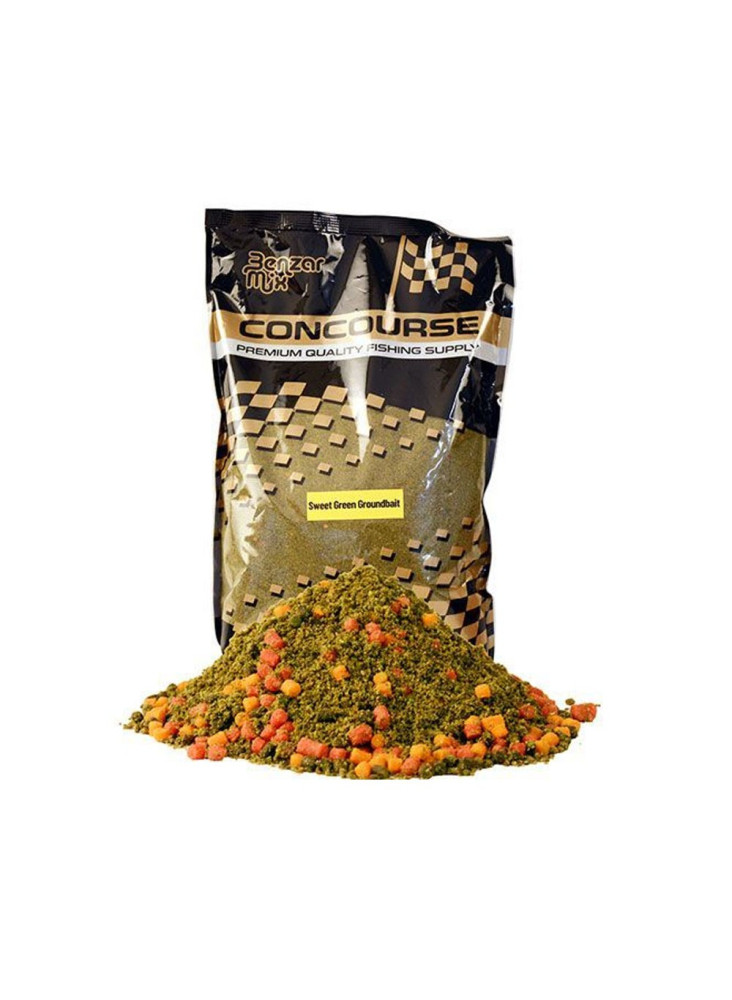 Pellets Benzar Mix Concourse Method 800g - Sweet Green Groundbait