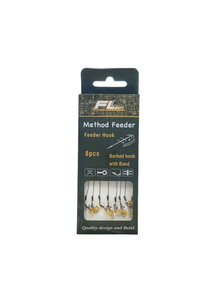 Surišti kabliukai FL Method Feeder