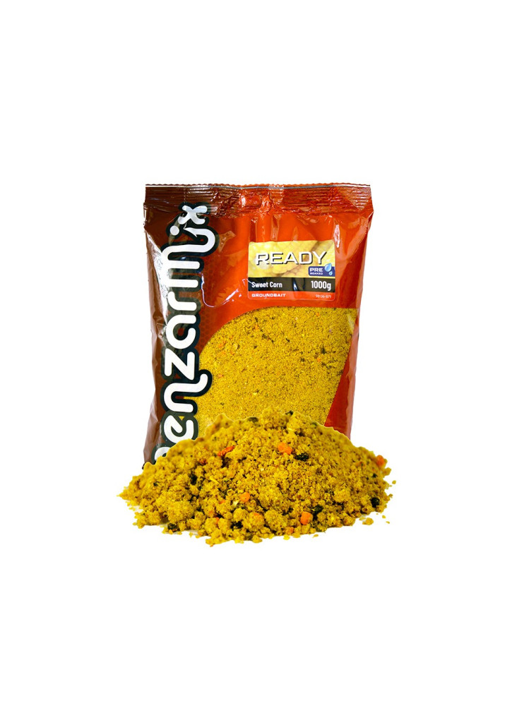 Bait Benzar Mix Ready Carp Groundbait 1kg - Saldā kukurūza
