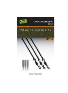 FOX Carp system Naturals Leadcore Leaders x3
            