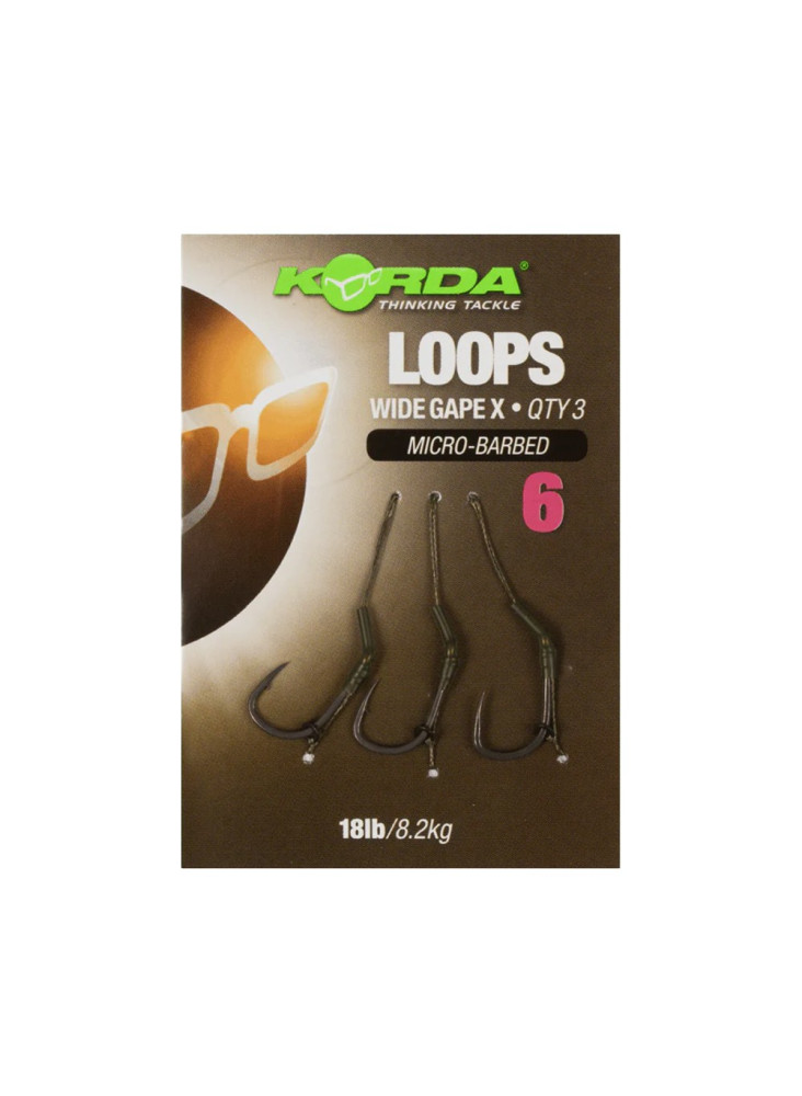 Pavadėliai Korda Loop Rigs DF Wide Gape X
