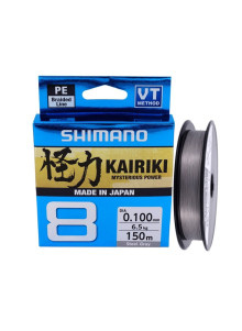 Shimano Плетеная леска Kairiki x8 150 м Сталь серая